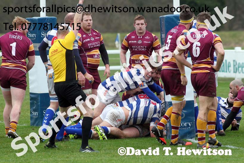 Tynedale v Sedgley Park, Tynedale Park, Corbridge, Northumberland. Photo: David T. Hewitson/Sports for All Pics